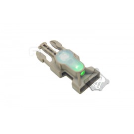 FMA Side Release Buckle Strobe Light ( DE GREEN )